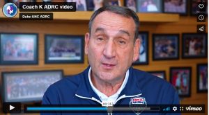 Video capture of Duke's Coach K